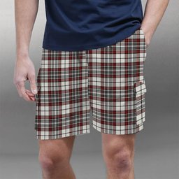 ScotsTee Shop Scottish Dunbar Plaid Modern Tartan Plaid Cargo Shorts for Men