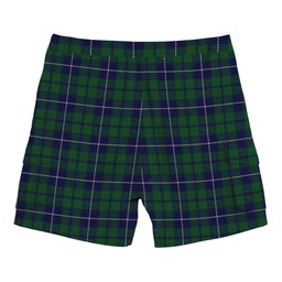 ScotsTee Shop Scottish Douglas Green Wilsons Tartan Plaid Cargo Shorts for Men