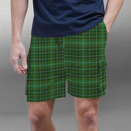 ScotsTee Shop Scottish Forrester Hunting Tartan Plaid Cargo Shorts for Men