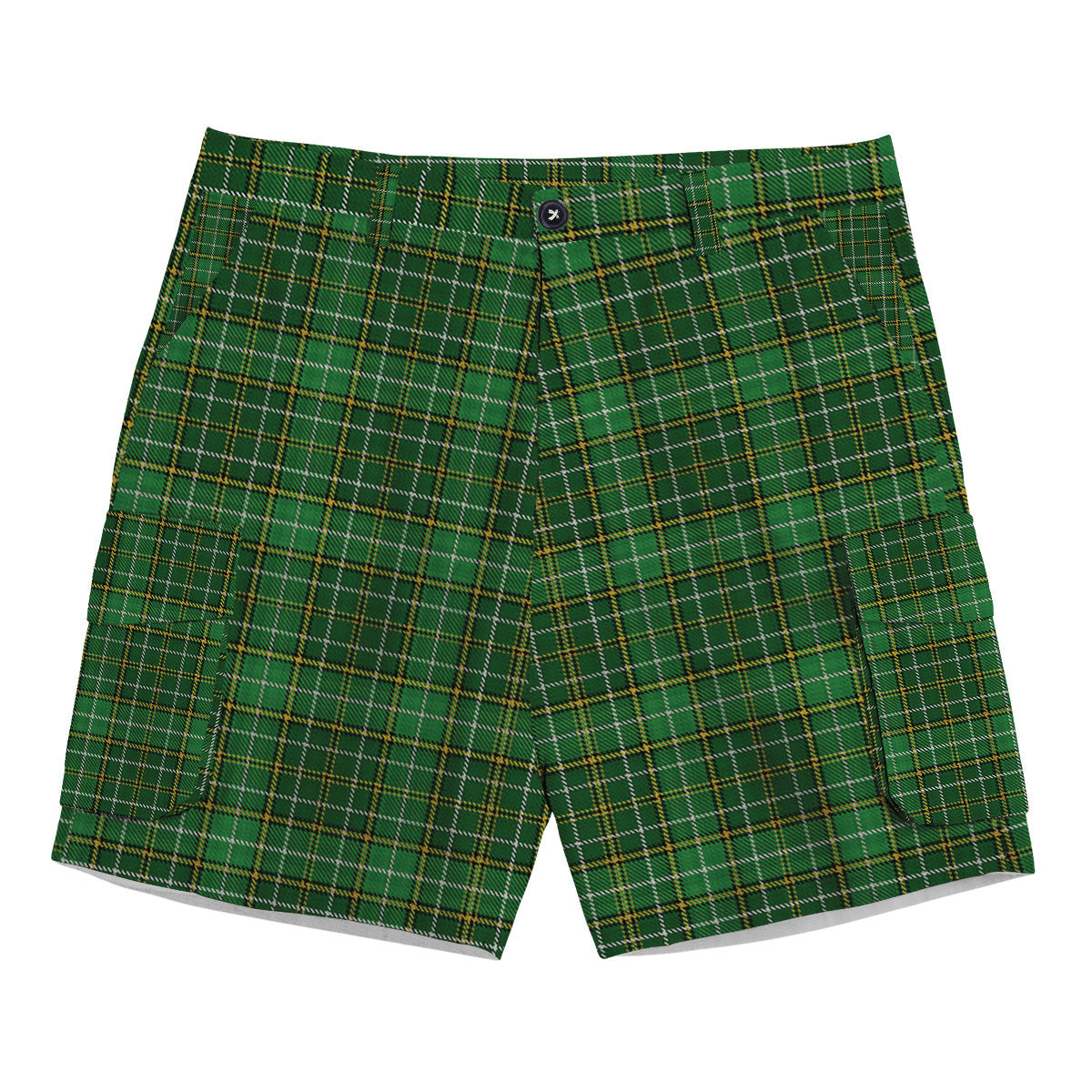 ScotsTee Shop Scottish Forrester Hunting Tartan Plaid Cargo Shorts for Men