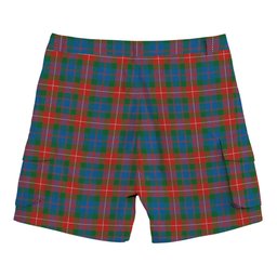 ScotsTee Shop Scottish Fraser of Lovat Ancient Tartan Plaid Cargo Shorts for Men