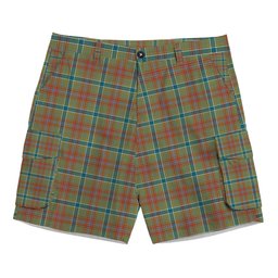 ScotsTee Shop Scottish Currie of Arran Ancient Clan Tartan Plaid Cargo Shorts for Men