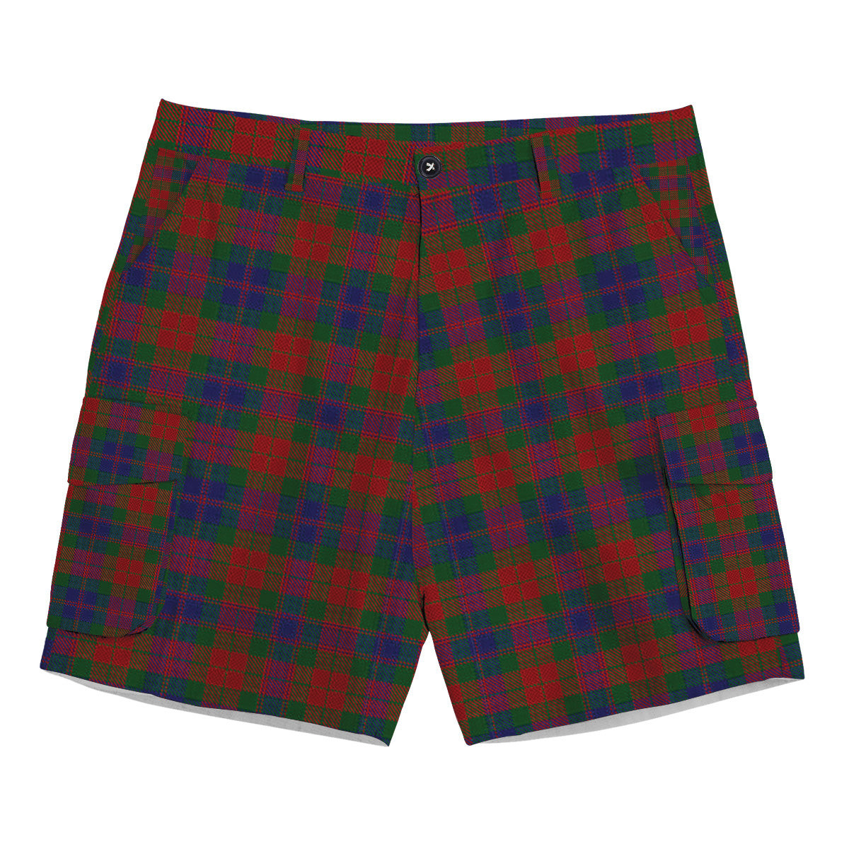 ScotsTee Shop Scottish Fraser 1800 Tartan Plaid Cargo Shorts for Men