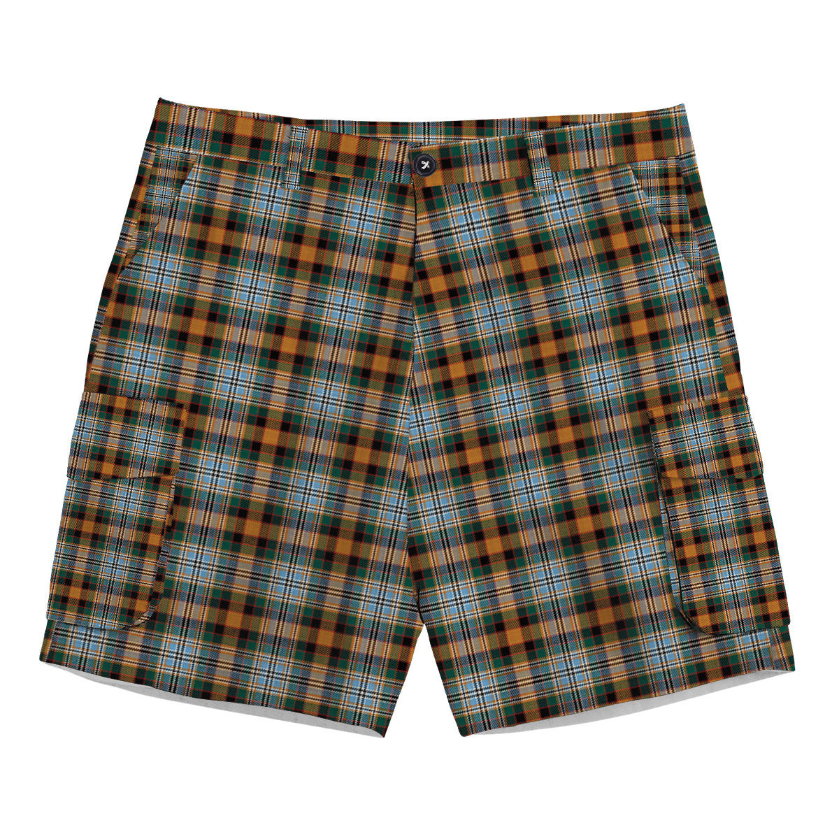 ScotsTee Shop Scottish Dundee 2003 Modern Clan Tartan Plaid Cargo Shorts for Men