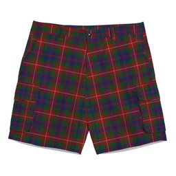ScotsTee Shop Scottish Fraser of Lovat Tartan Plaid Cargo Shorts for Men