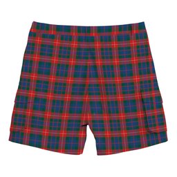 ScotsTee Shop Scottish Fraser of Lovat Modern Tartan Plaid Cargo Shorts for Men