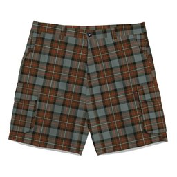 ScotsTee Shop Scottish Fergusson Weathered Tartan Plaid Cargo Shorts for Men