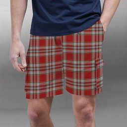 ScotsTee Shop Scottish Drummond of Perth Dress 3 Tartan Plaid Cargo Shorts for Men
