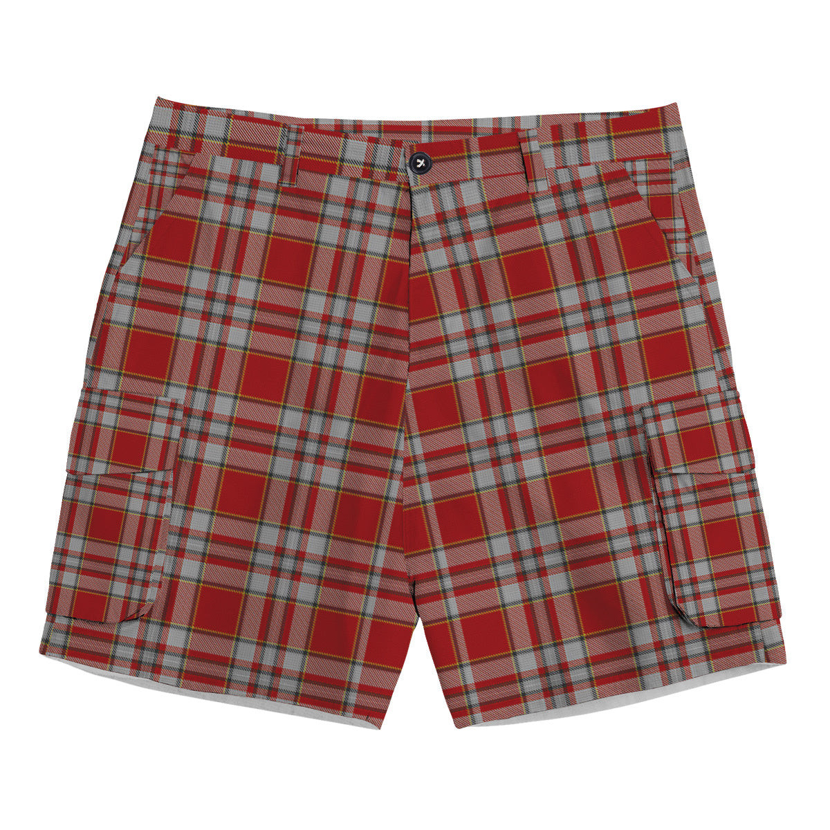 ScotsTee Shop Scottish Drummond of Perth Dress 3 Tartan Plaid Cargo Shorts for Men