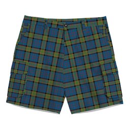 ScotsTee Shop Scottish Dalrymple M of Oxenfoord Tartan Plaid Cargo Shorts for Men