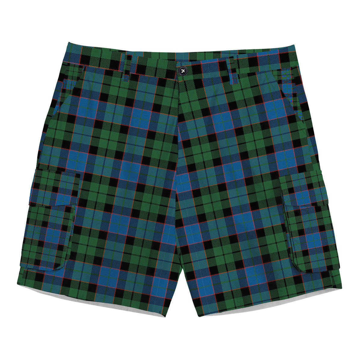 ScotsTee Shop Scottish Ferguson of Balquhidder Ancient Tartan Plaid Cargo Shorts for Men