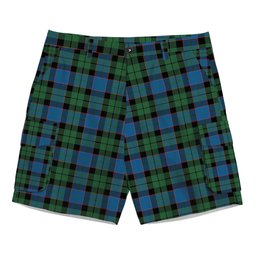 ScotsTee Shop Scottish Ferguson of Balquhidder Ancient Tartan Plaid Cargo Shorts for Men