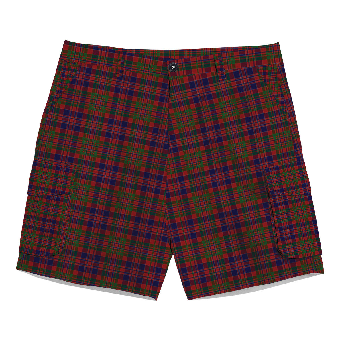 ScotsTee Shop Scottish Donald of Boisdale Tartan Plaid Cargo Shorts for Men