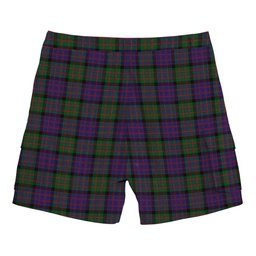 ScotsTee Shop Scottish Denovan The Lairdship of Tartan Plaid Cargo Shorts for Men