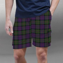ScotsTee Shop Scottish Denovan The Lairdship of Tartan Plaid Cargo Shorts for Men