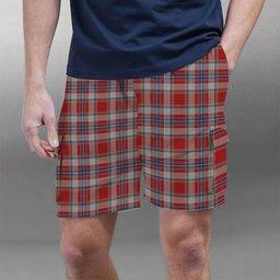 ScotsTee Shop Scottish Drummond of Perth Dress 2 Tartan Plaid Cargo Shorts for Men
