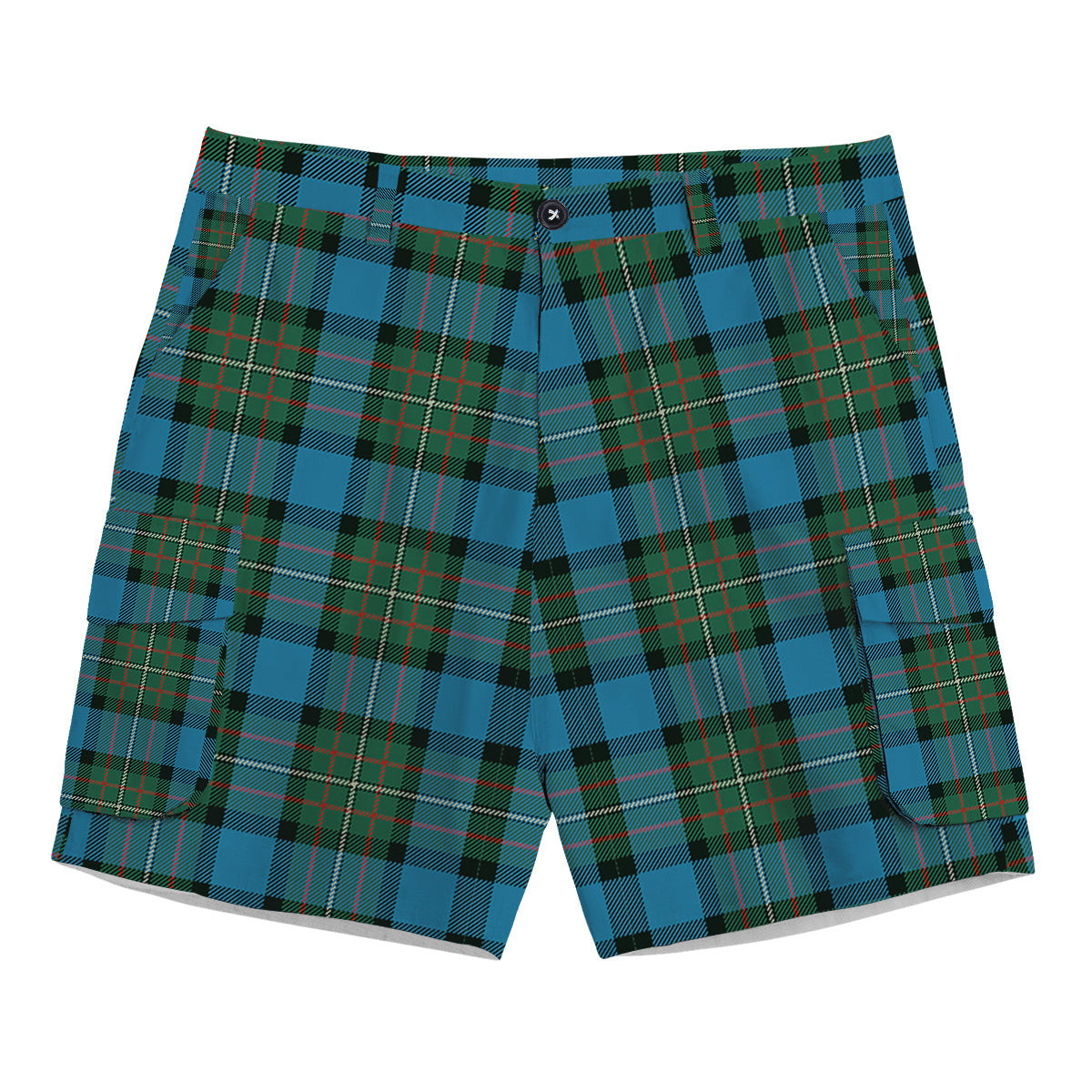 ScotsTee Shop Scottish Fergusson Ancient #2 Tartan Plaid Cargo Shorts for Men