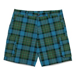 ScotsTee Shop Scottish Fergusson Ancient #2 Tartan Plaid Cargo Shorts for Men