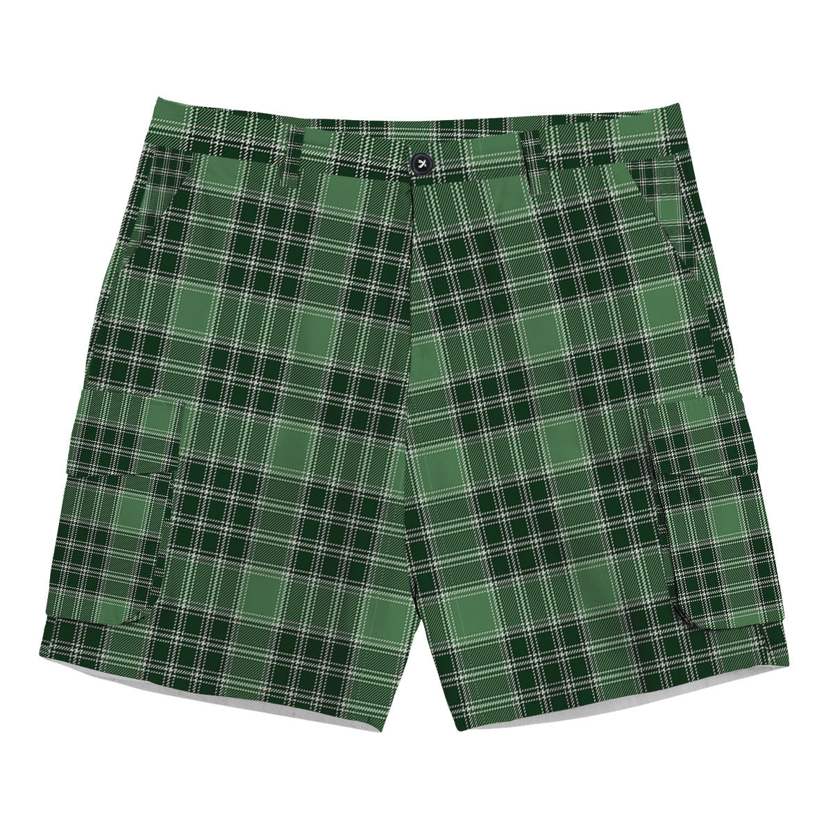 ScotsTee Shop Scottish Donald Lord of the Isles Hunting Tartan Plaid Cargo Shorts for Men