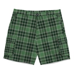 ScotsTee Shop Scottish Donald Lord of the Isles Hunting Tartan Plaid Cargo Shorts for Men