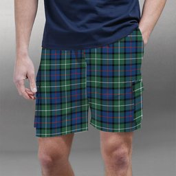 ScotsTee Shop Scottish Davidson of Tulloch SC Tartan Plaid Cargo Shorts for Men