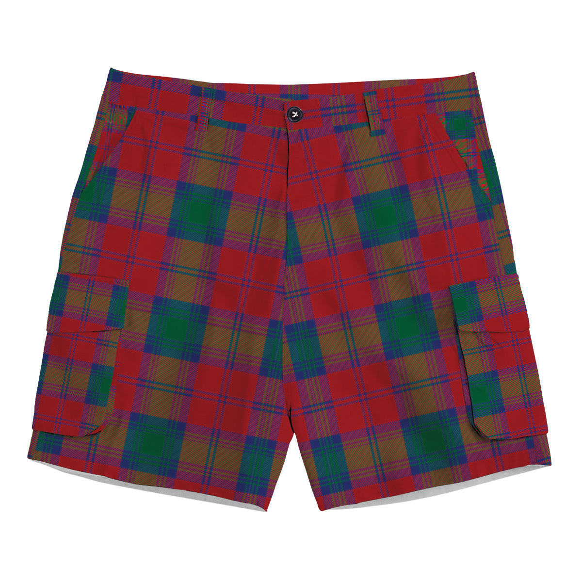 ScotsTee Shop Scottish Fotheringham Tartan Plaid Cargo Shorts for Men