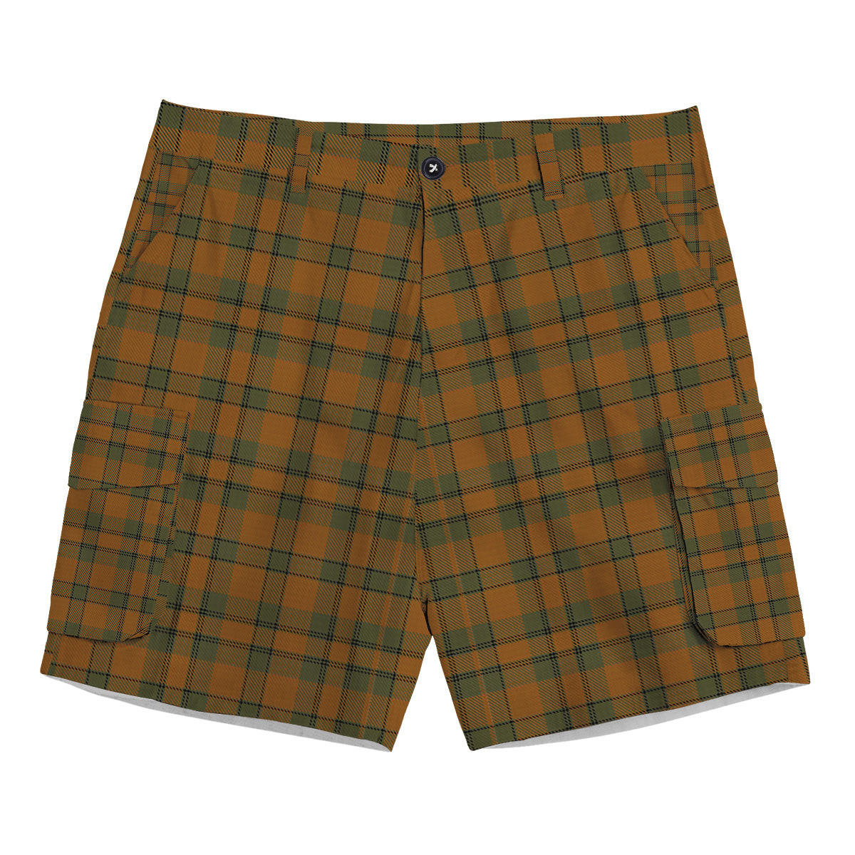 ScotsTee Shop Scottish Donachie of Brockloch Ancient Hunting Tartan Plaid Cargo Shorts for Men