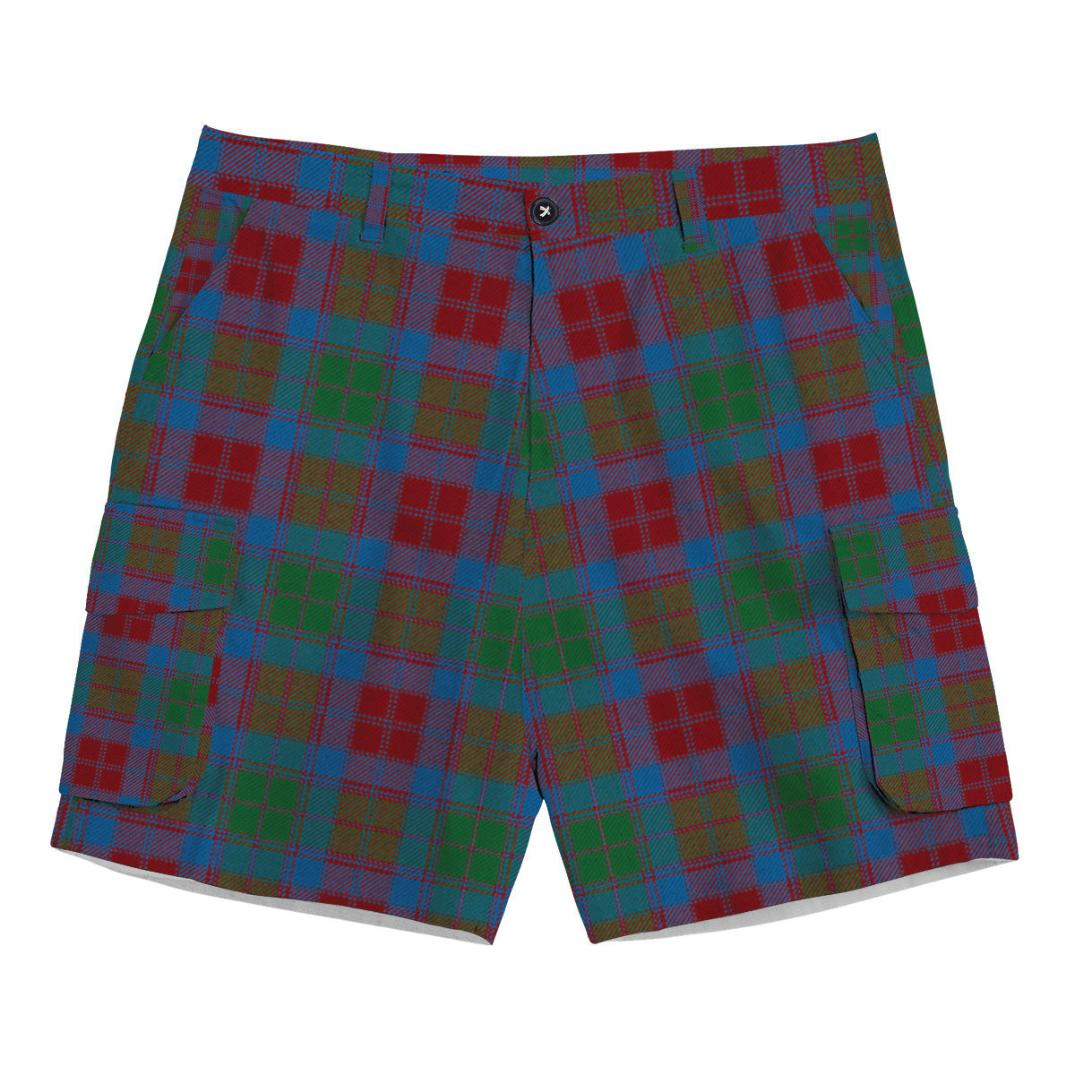 ScotsTee Shop Scottish Fraser of Altyre Ancient Tartan Plaid Cargo Shorts for Men