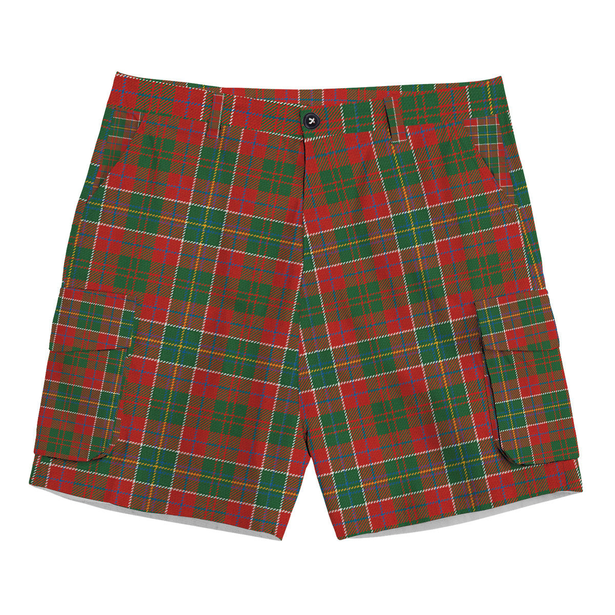 ScotsTee Shop Scottish Galbraith USA Ancient Tartan Plaid Cargo Shorts for Men