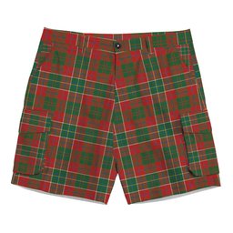 ScotsTee Shop Scottish Galbraith USA Ancient Tartan Plaid Cargo Shorts for Men