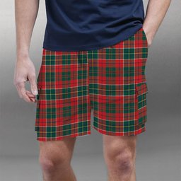 ScotsTee Shop Scottish Galbraith USA Modern Tartan Plaid Cargo Shorts for Men