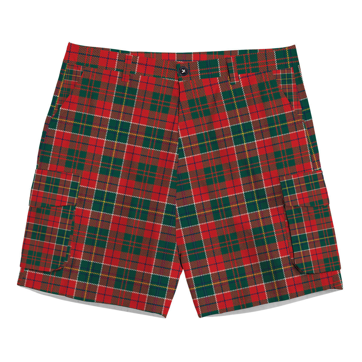 ScotsTee Shop Scottish Galbraith USA Modern Tartan Plaid Cargo Shorts for Men
