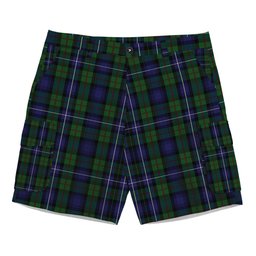 ScotsTee Shop Scottish Donnachaidh Robertson Tartan Plaid Cargo Shorts for Men