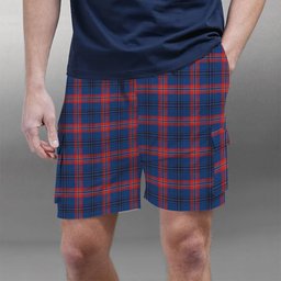 ScotsTee Shop Scottish Dundee University Tartan Plaid Cargo Shorts for Men