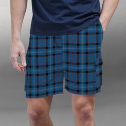 ScotsTee Shop Scottish Fitzgerald Family Tartan Plaid Cargo Shorts for Men