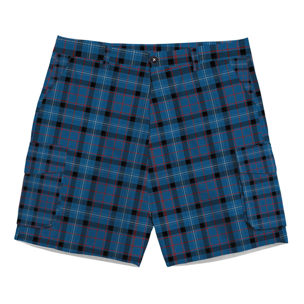 ScotsTee Shop Scottish Fitzgerald Family Tartan Plaid Cargo Shorts for Men