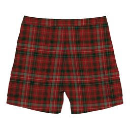 ScotsTee Shop Scottish Donald of Staffa_s Sett Tartan Plaid Cargo Shorts for Men