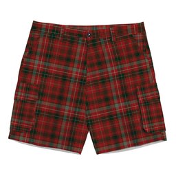 ScotsTee Shop Scottish Donald of Staffa_s Sett Tartan Plaid Cargo Shorts for Men