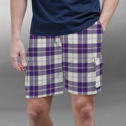 ScotsTee Shop Scottish Dunlop Dress Modern Tartan Plaid Cargo Shorts for Men