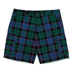 ScotsTee Shop Scottish Fergusson of Balquhidder Modern Tartan Plaid Cargo Shorts for Men