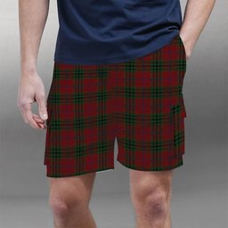 ScotsTee Shop Scottish Denny Hunting Tartan Plaid Cargo Shorts for Men