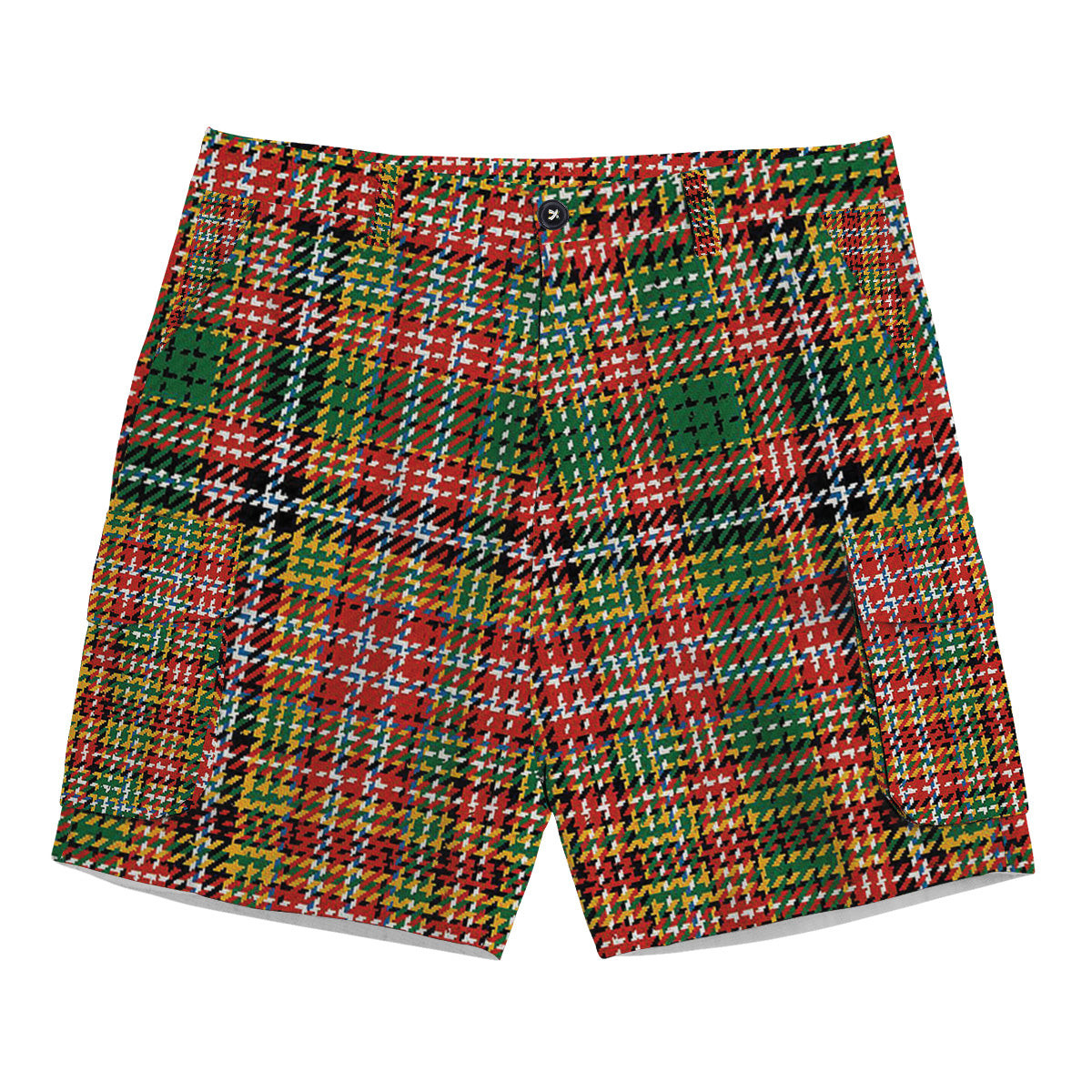 ScotsTee Shop Scottish Drummond of Strathallan Ancient Tartan Plaid Cargo Shorts for Men