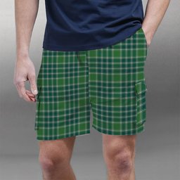 ScotsTee Shop Scottish Donald Lord of the Isles Hunting Ancient Tartan Plaid Cargo Shorts for Men