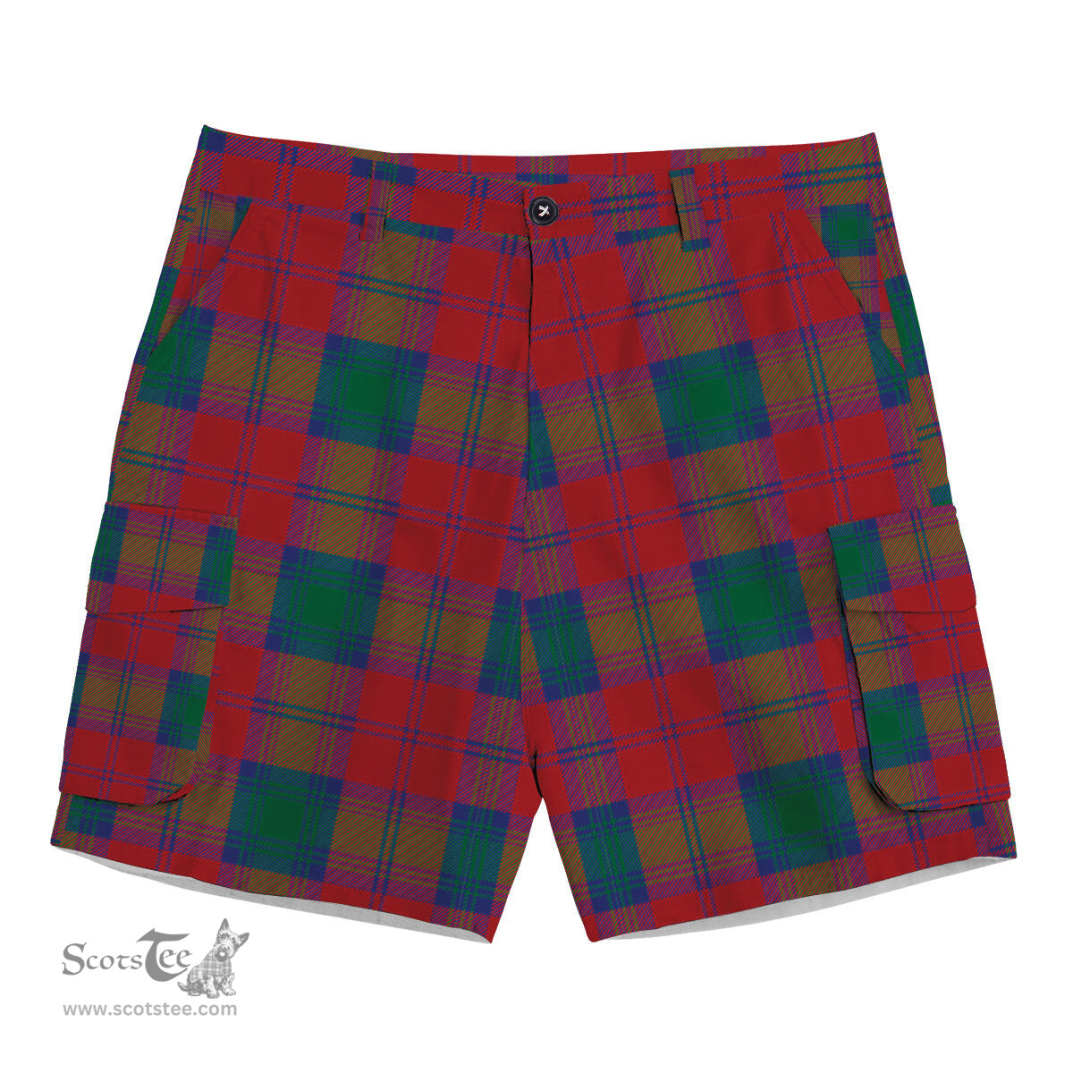 ScotsTee Shop Scottish Fotheringhame Tartan Plaid Cargo Shorts for Men