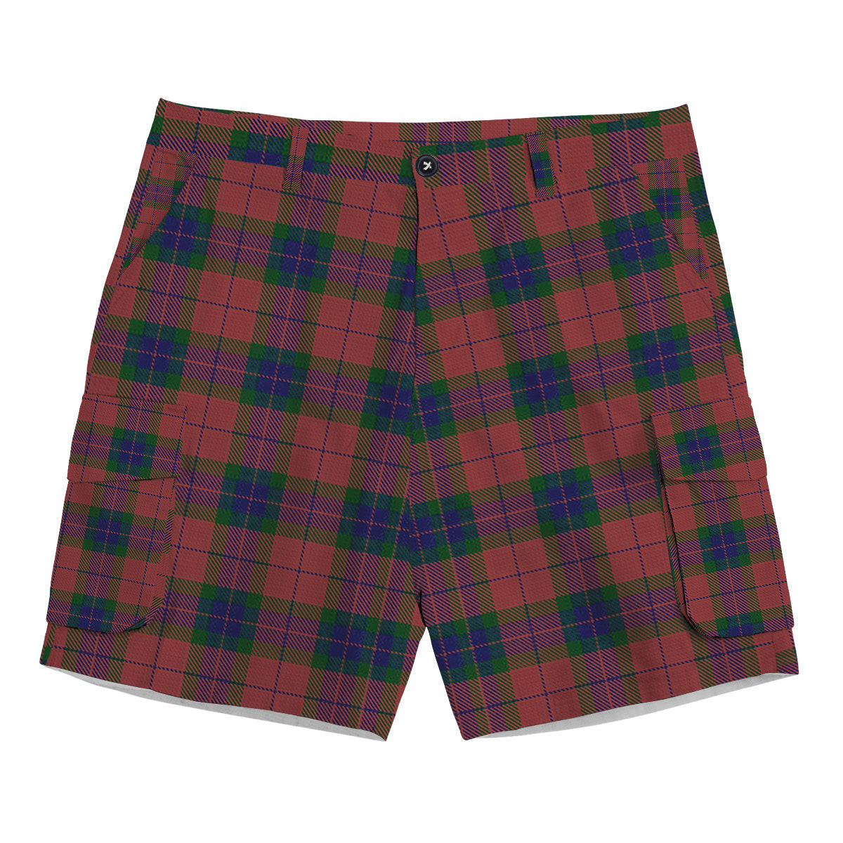 ScotsTee Shop Scottish Fraser of Boblainy Hugh Tartan Plaid Cargo Shorts for Men