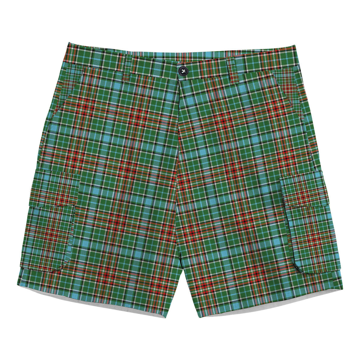 ScotsTee Shop Scottish Gayre Modern Tartan Plaid Cargo Shorts for Men