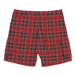 ScotsTee Shop Scottish Dalziel Modern Tartan Plaid Cargo Shorts for Men