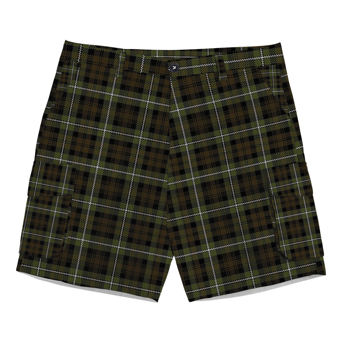 ScotsTee Shop Scottish Forbes of Druminnor Tartan Plaid Cargo Shorts for Men