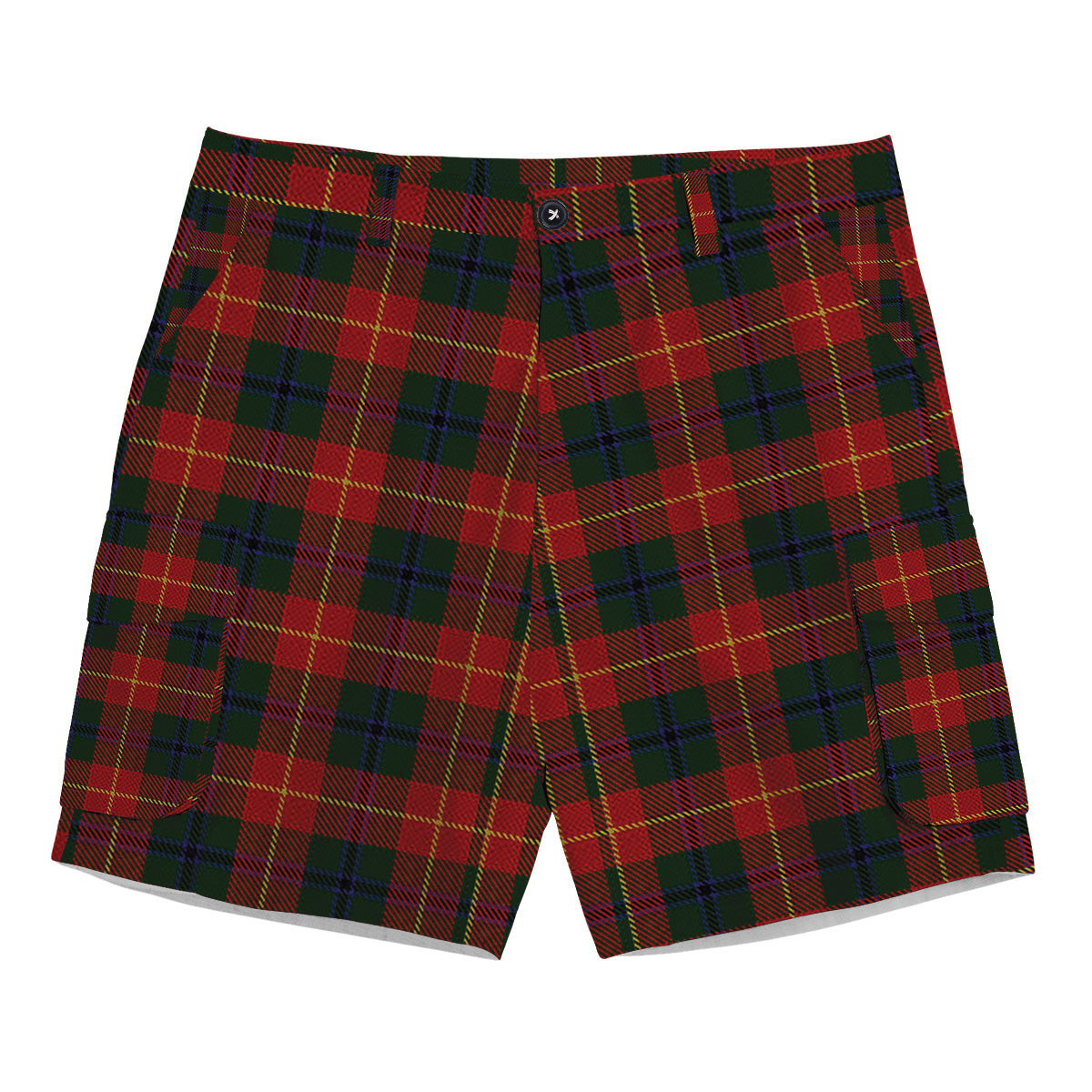 ScotsTee Shop Scottish Douglas of Roxburgh Tartan Plaid Cargo Shorts for Men
