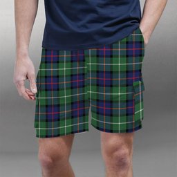 ScotsTee Shop Scottish Davidson of Tulloch Modern Tartan Plaid Cargo Shorts for Men